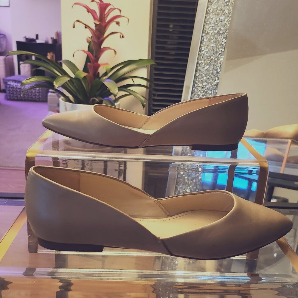 Nine West Speakup Ballet Flat Tan Leather